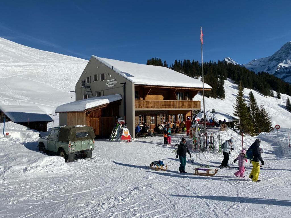 Hotel Restaurant Sonnenberg Murren Exterior photo