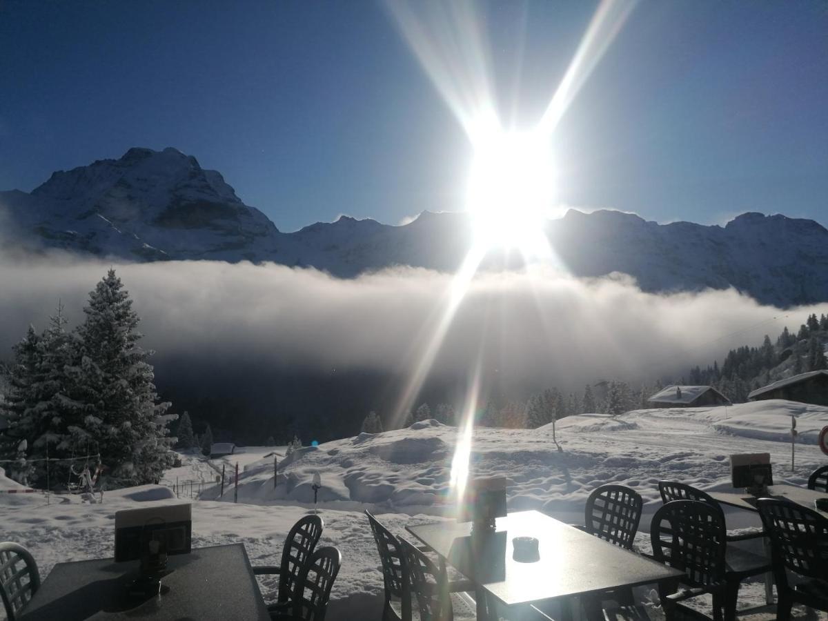 Hotel Restaurant Sonnenberg Murren Exterior photo