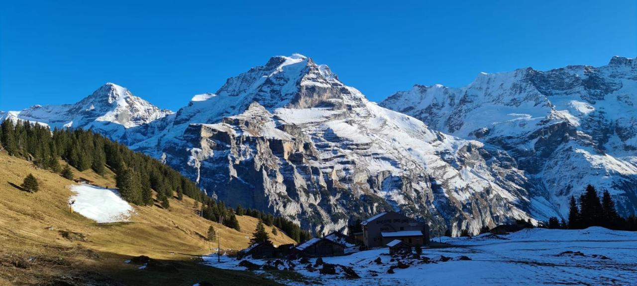 Hotel Restaurant Sonnenberg Murren Exterior photo