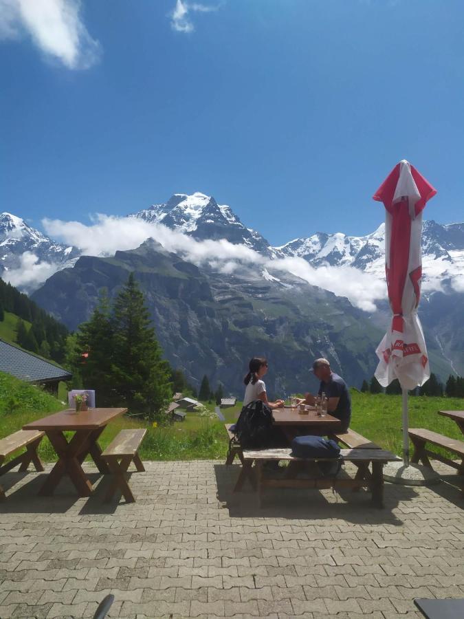 Hotel Restaurant Sonnenberg Murren Exterior photo